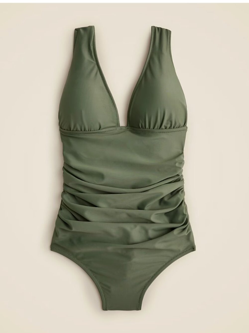 J. Crew Ruched V-neck one-piece - Size 6